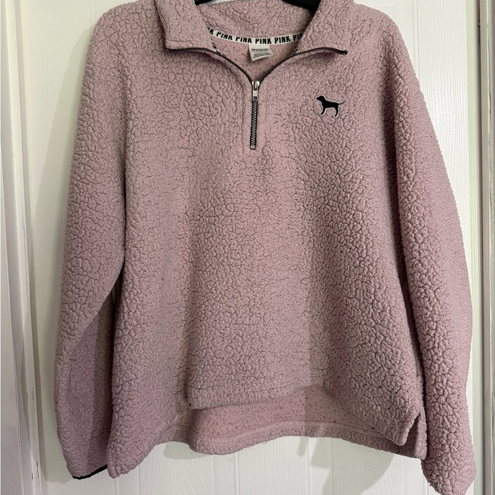 PINK Victoria's Secret Mauve Teddy Jacket